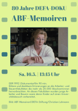Filmplakat ABF-Memoiren - Dokumentarfilm